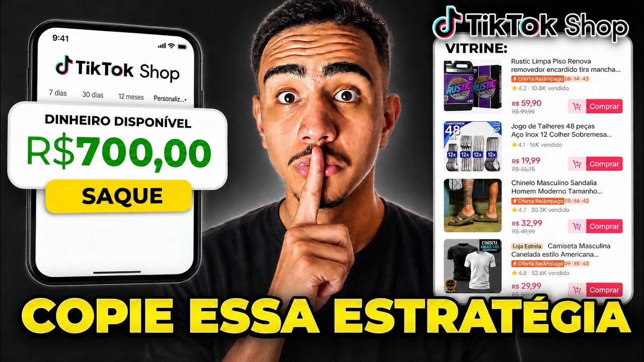 Meu sistema VALIDADO para ganhar R$700 toda SEMANA no TikTok Shop
