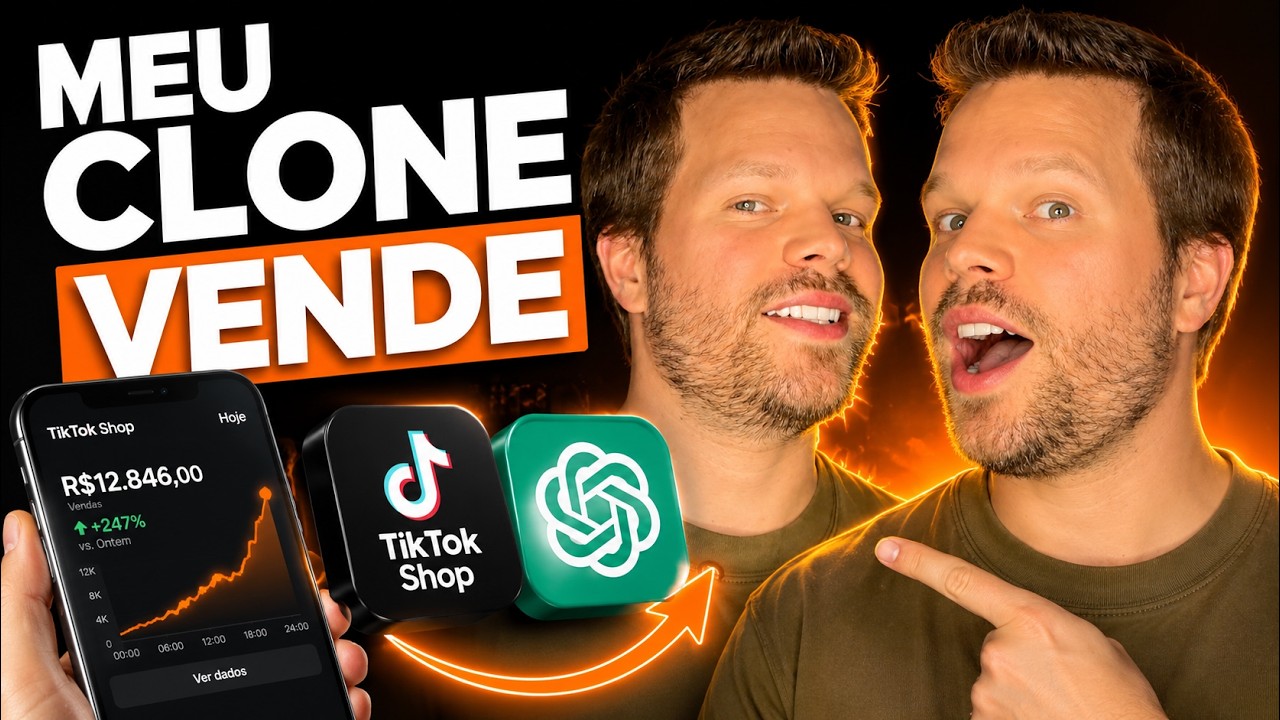 NÃO PRECISO MAIS APARECER!! Meu Clone Faz os Vídeos por Mim no TikTok Shop