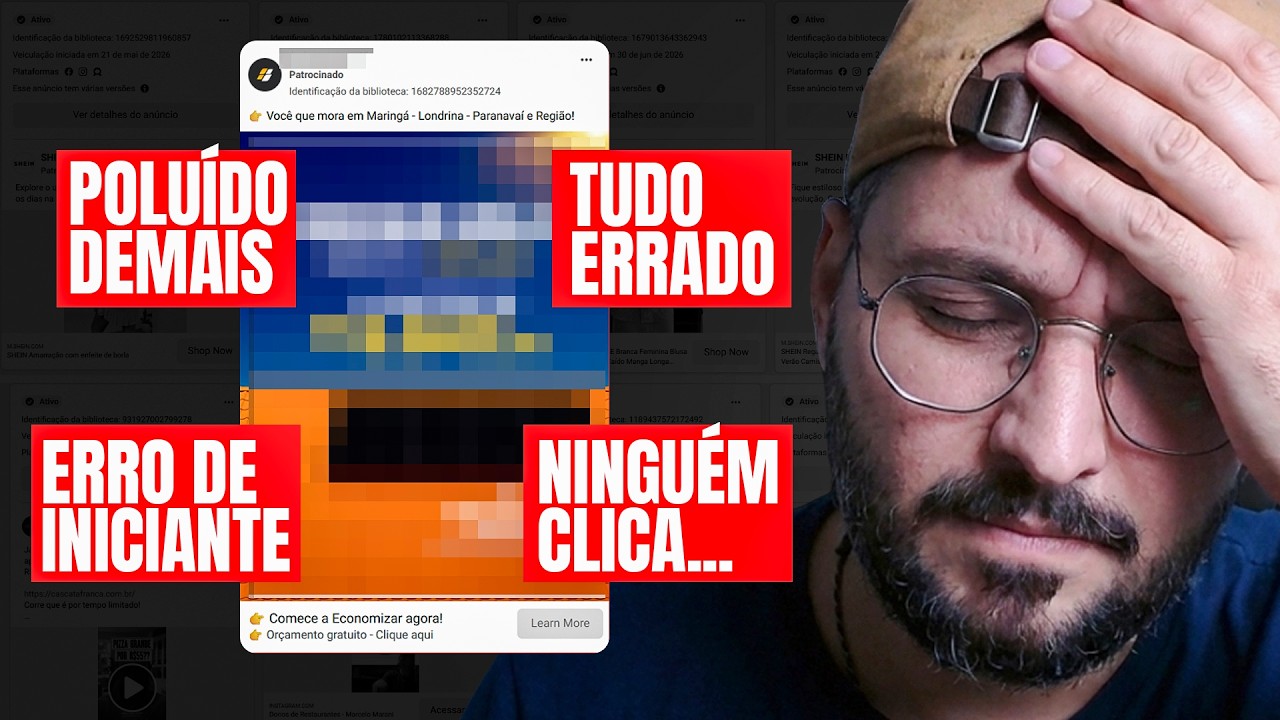 Nunca vi Tanto Anúncio ERRADO no Meta Ads