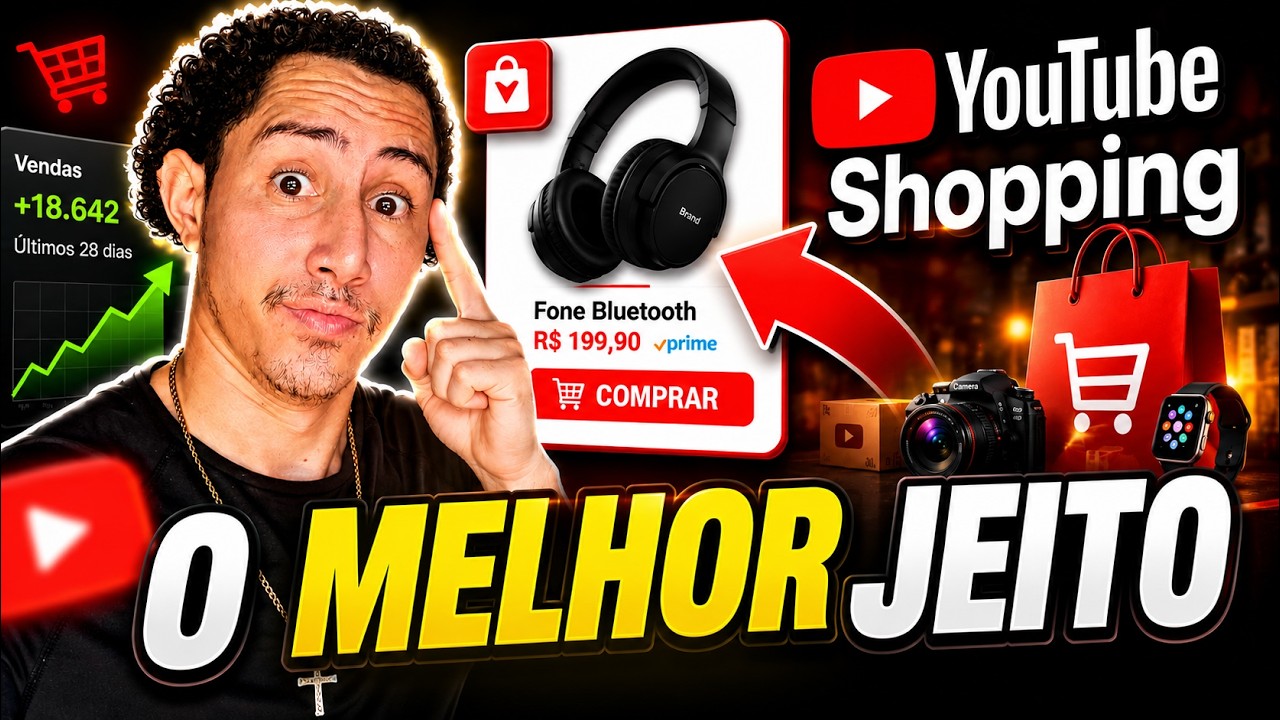 O Segredo do YouTube Shopping para Iniciantes (Copie esta Estratégia) | Infalível!