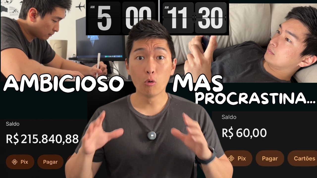 Se você é AMBICIOSO mas PROCRASTINA, veja esse video