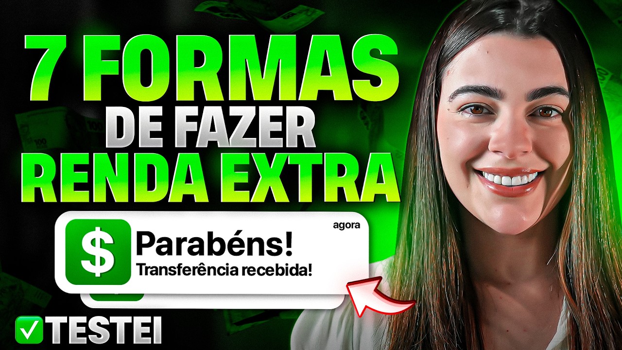 TOP 7 Formas FÁCEIS (que eu testei) pra Fazer Renda Extra SEM SAIR DE CASA