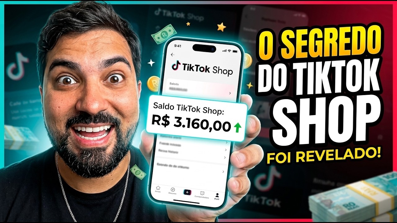 Tiktok Shop Para Iniciantes! Tutorial COMPLETO (Curso Passo a Passo Como Vender Sem Aparecer Com IA)