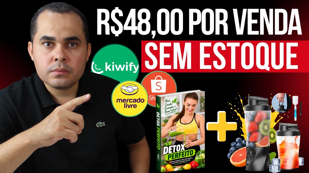 (usando I.A) Como ganhar R$48,00 por venda sem precisar de estoque usando Mercado Livre+Kiwify