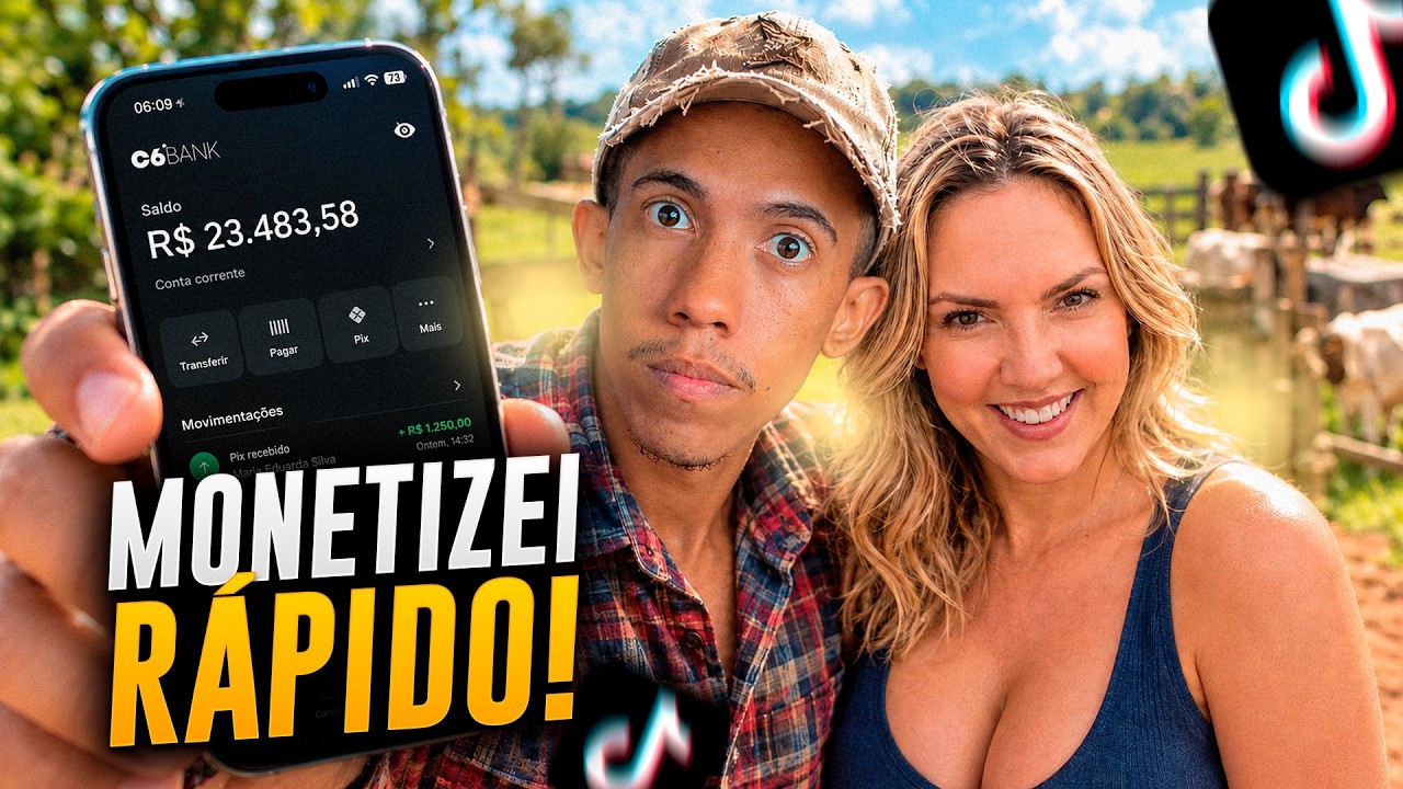 CRIEI uma INFLUENCIADORA LOIRA DA ROÇA de IA pra MONETIZAR NO TIKTOK SHOP e VENDER SEM APARECER