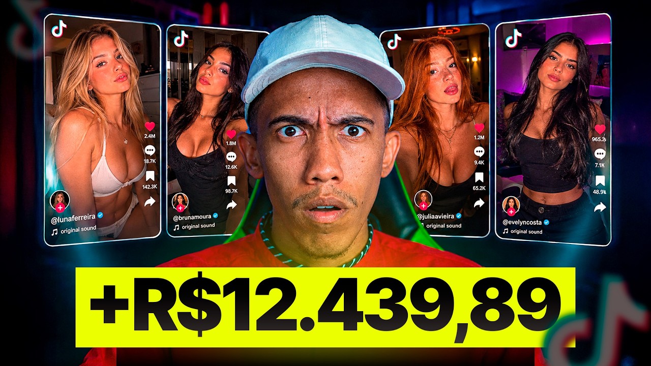Eu CRIEI INFLUENCIADORAS de IA para VENDER no TIKTOK SHOP (SEM APARECER) | Jhonatas Silva