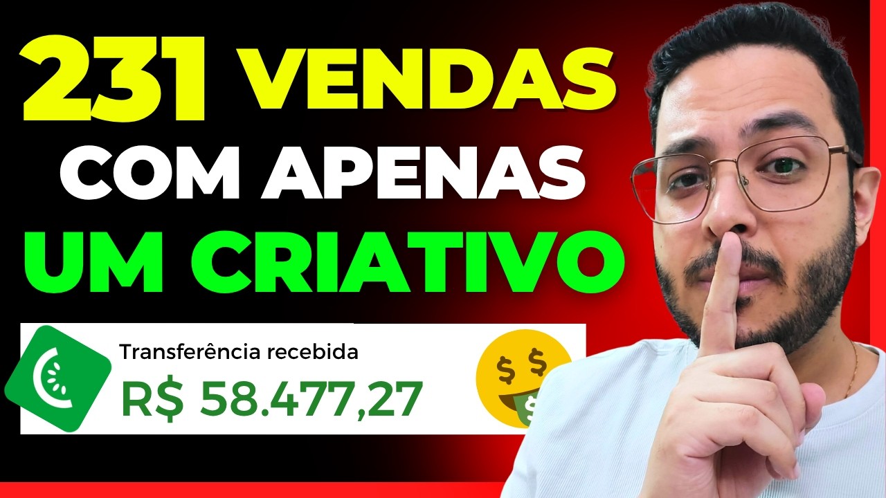 Fiz mais de 231 VENDAS com UM ÚNICO CRIATIVO no Facebook Ads