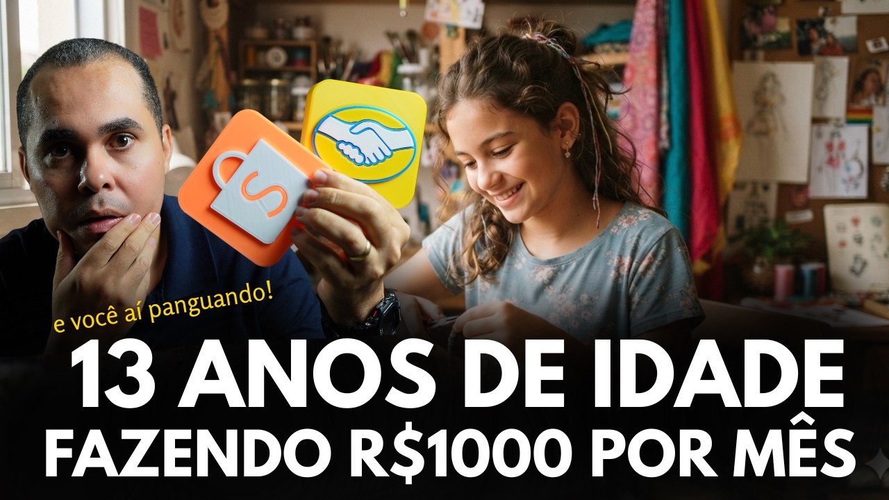 Garota de 13 anos faturando R$1.000 p/mês! Porque você não consegue vender na Shopee e Mercado Livre