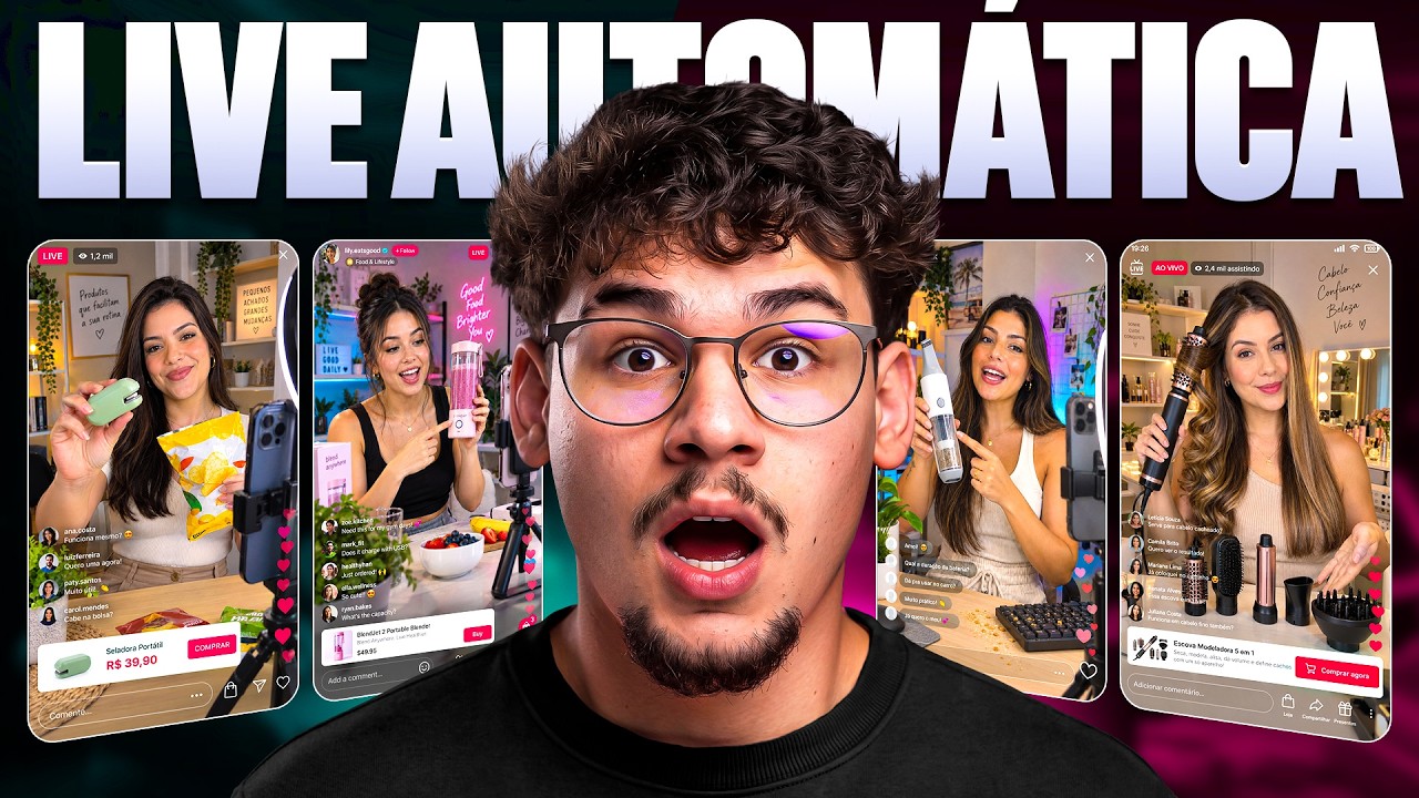 NOVO MÉTODO: COMO RODAR LIVES AUTOMÁTICAS COM I.A NO TIKTOK SHOP