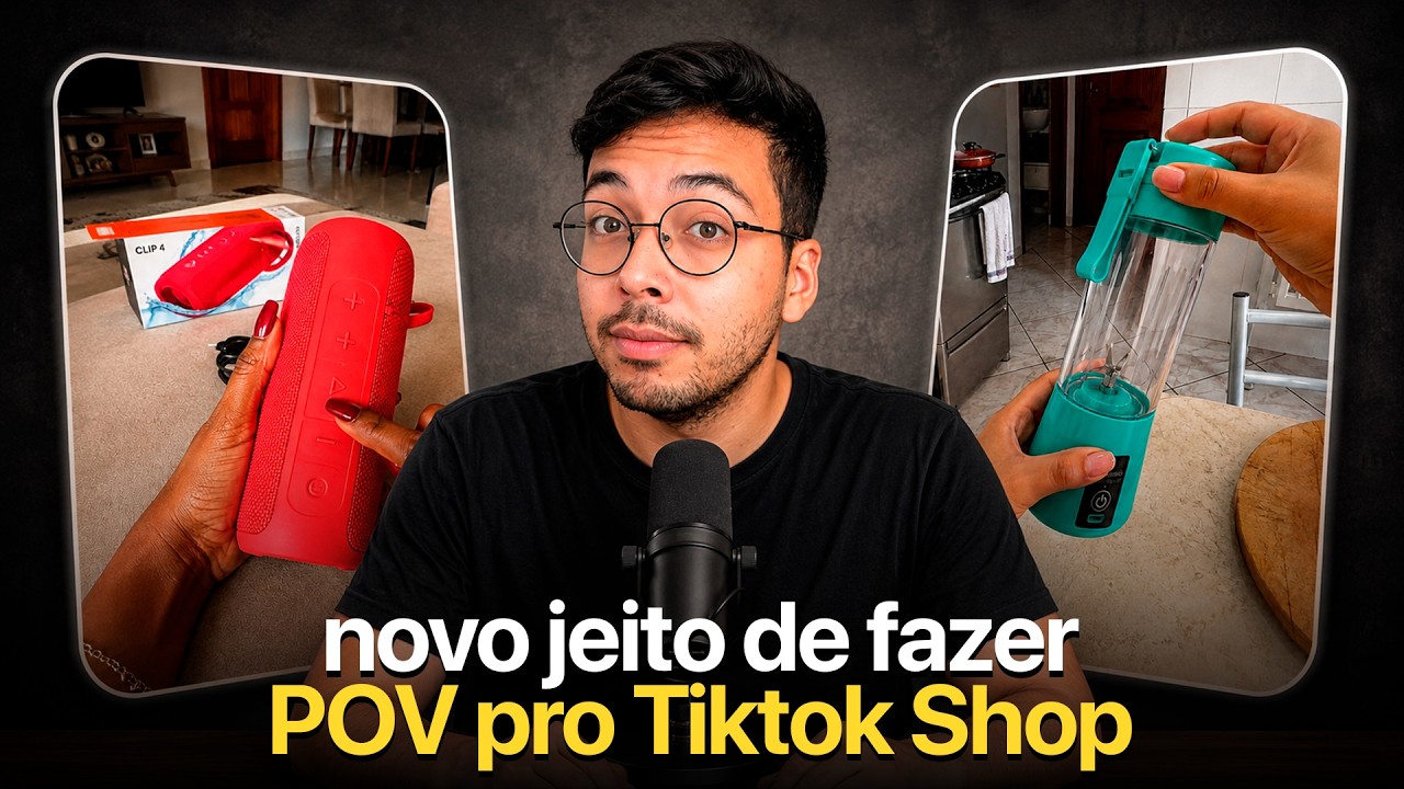 Nova IA viralizando no TIKTOK SHOP com estilo POV (vende fácil)