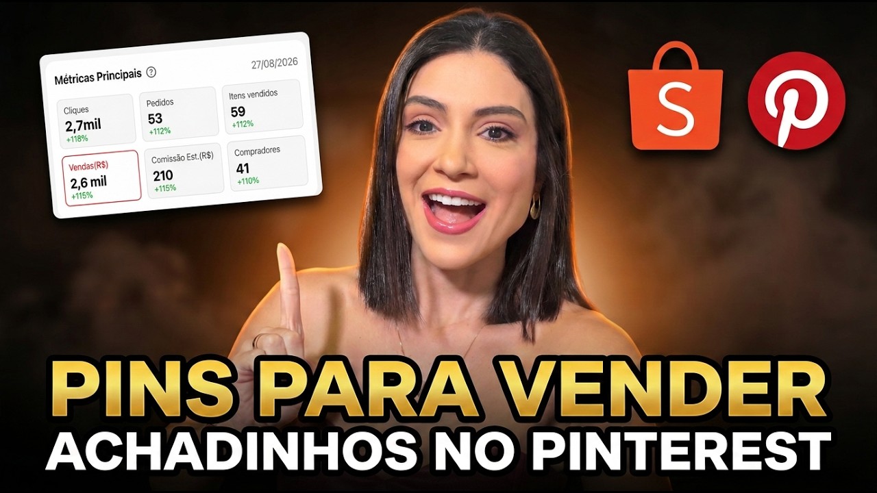 PINS para vender achadinhos | Shopee e Pinterest | Passo a Passo