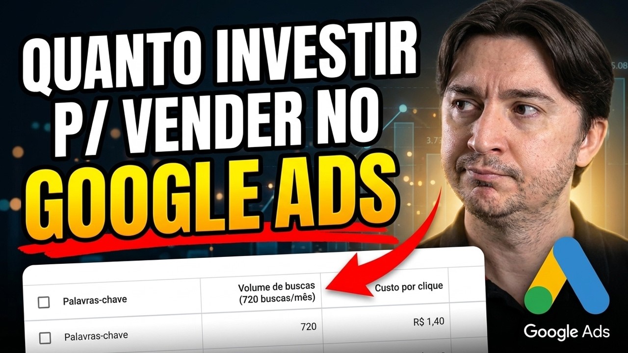 QUANTO INVESTIR NO GOOGLE ADS EM 2026 PARA COMEÇAR A VENDER (TUTORIAL PASSO A PASSO P/ INICIANTES)