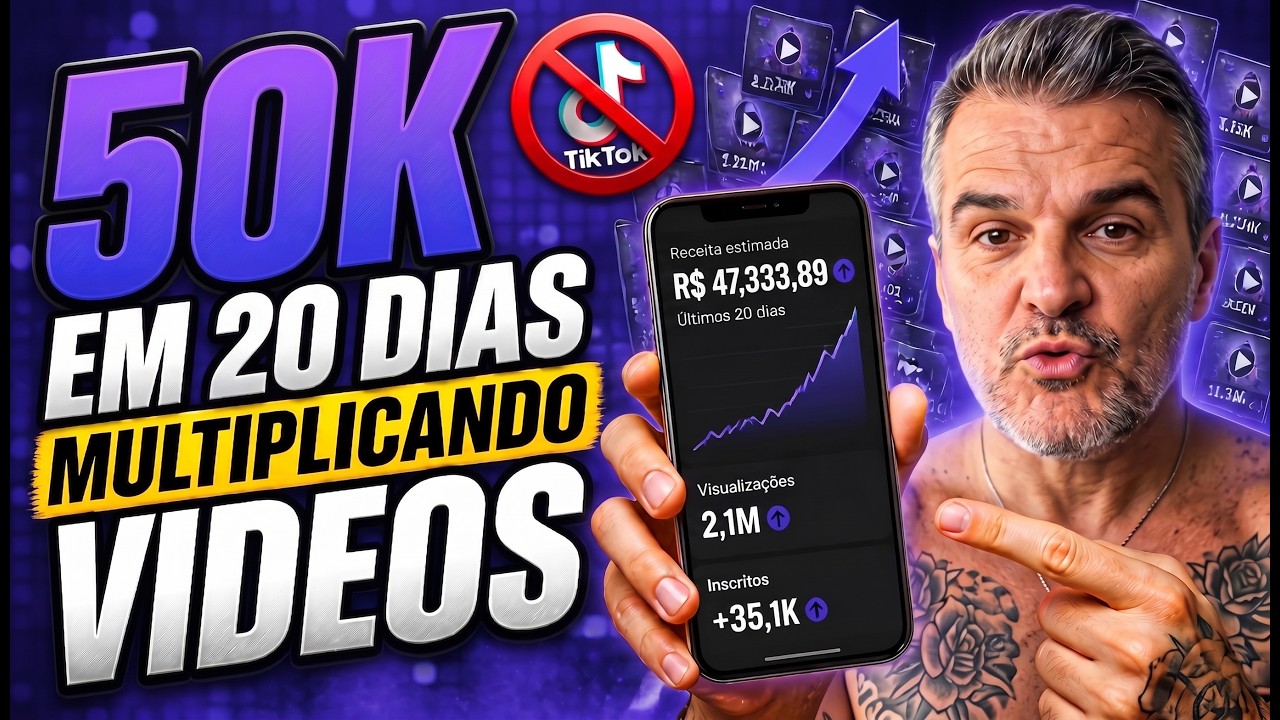 R$47K EM 19 DIAS MULTIPLICANDO VIDEOS E POSTANDO NO TOKTOK