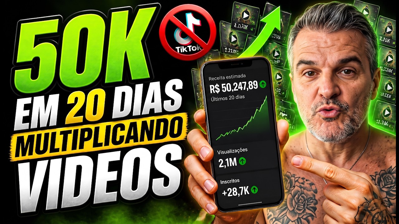 R$50K EM 20 DIAS MULTIPLICANDO VIDEOS