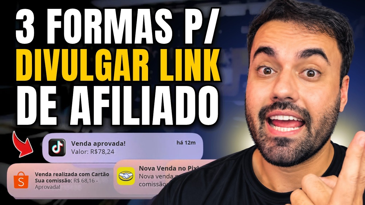 Testei 3 Formas de DIVULGAR Link de Afiliado para VENDER RÁPIDO na Internet! (PASSO A PASSO)