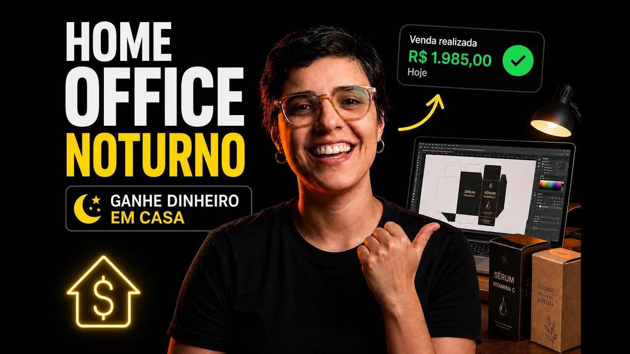 Trabalho Home Office Sem Experiência (dá pra trabalhar de noite)