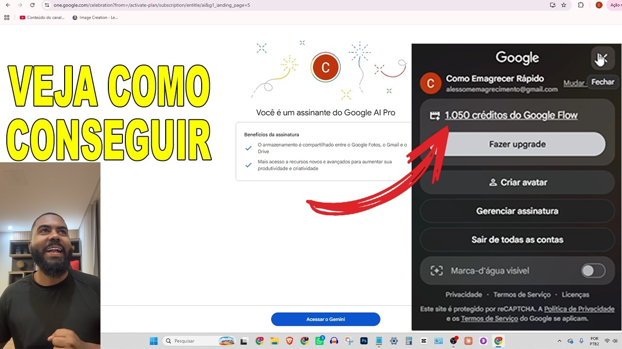 1000 CRÉDITOS AGORA! CORRE Flow Veo3 PRO Praticamente de Graça