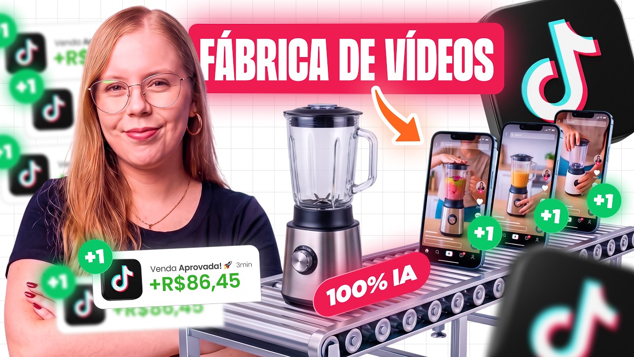 A FÁBRICA DE VÍDEOS COM IA QUE FATURA TODO DIA NO TIKTOK SHOP