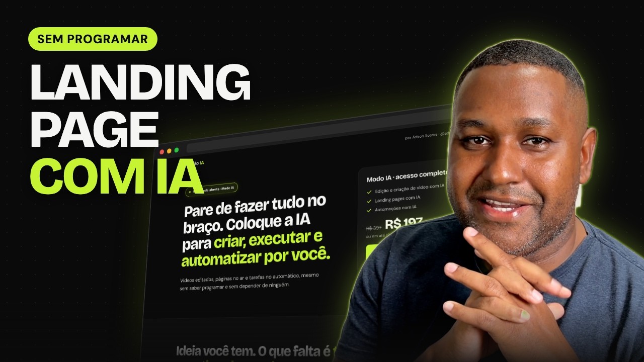 Aula completa – Como criar uma landing page com IA do zero (sem programar)
