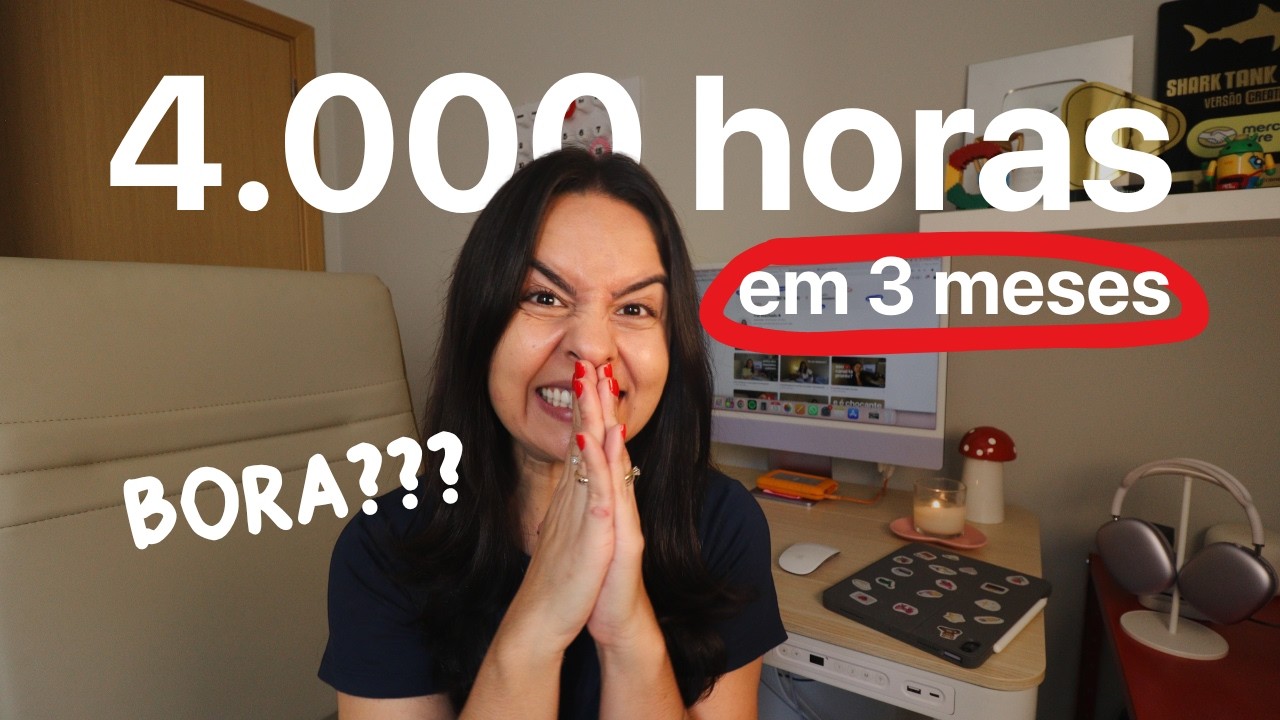 Bora conseguir essas 4000 horas no YouTube pra monetizar?