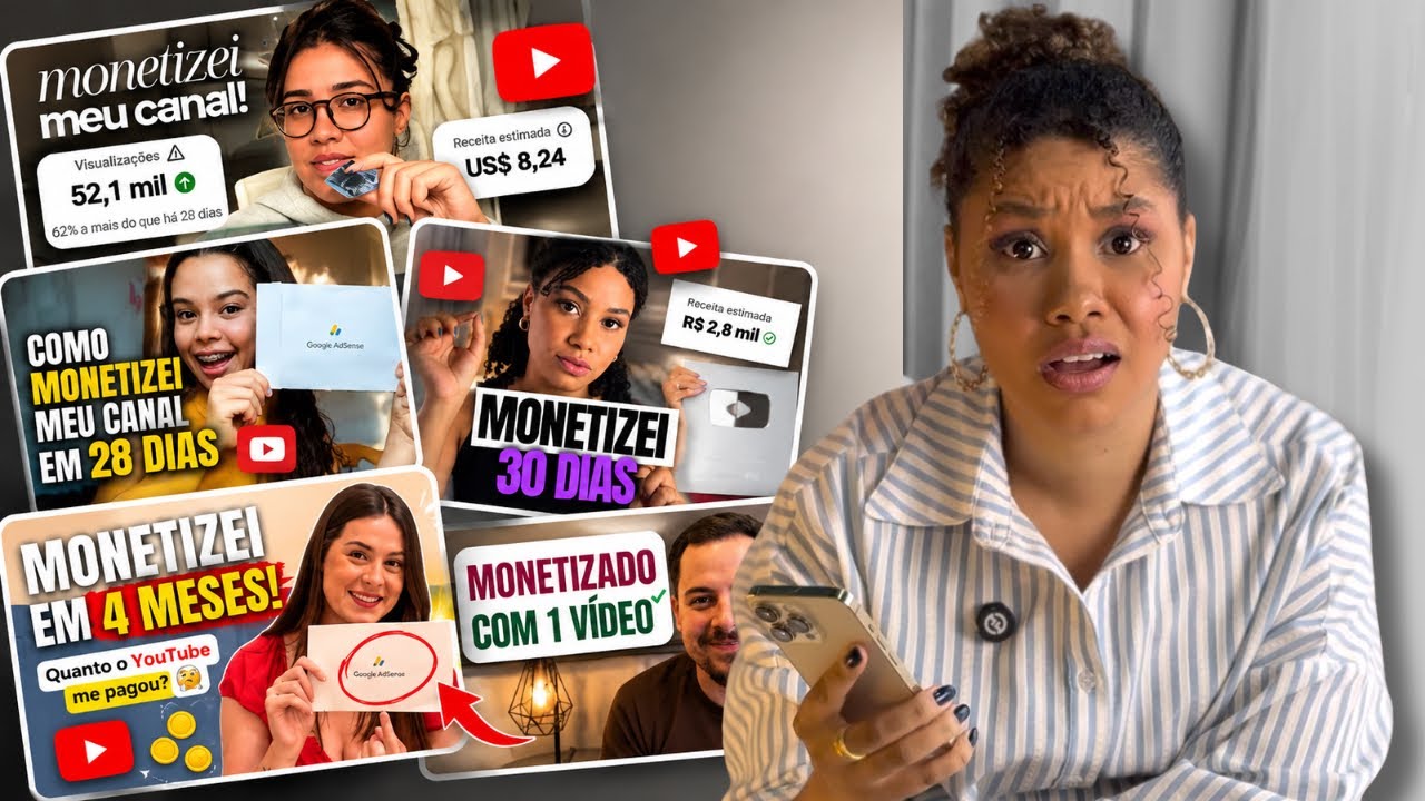 CHEGA! Provando que monetizar no youtube não é sorte!