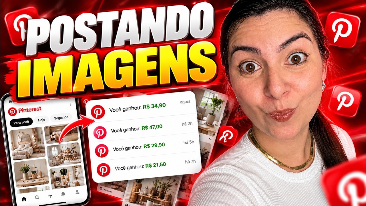 Como GANHAR DINHEIRO na Internet POSTANDO IMAGENS no PINTEREST!