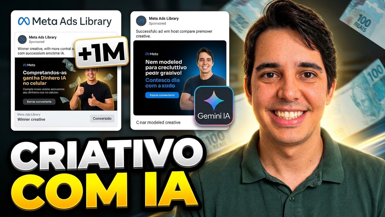 Como modelar CRIATIVOS ESCALADOS no Facebook Ads em 5 minutos (Passo a passo completo do zero)