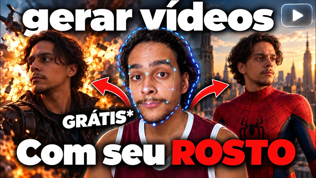 Crie vídeos de IA com o seu rosto (sem censura, 100% grátis)