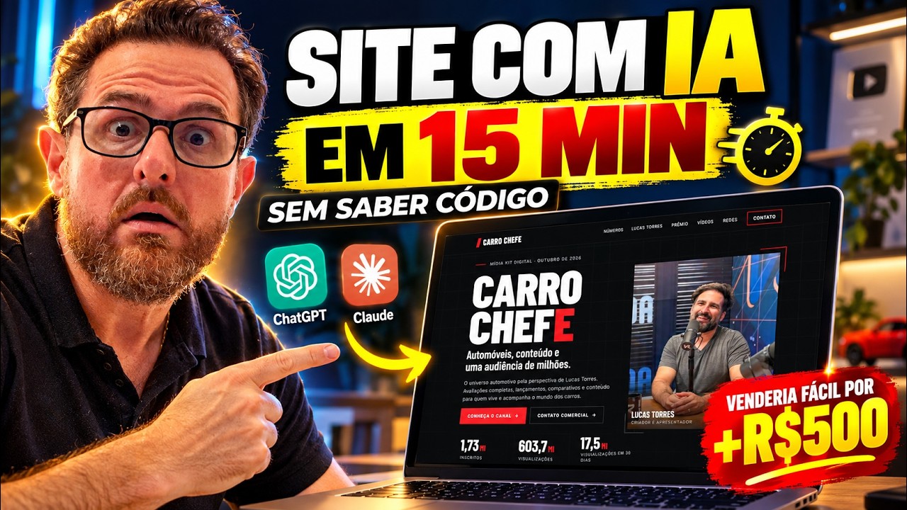 Criei esse Site com Claude e GPT Work e Cobraria R$ 500 nele!