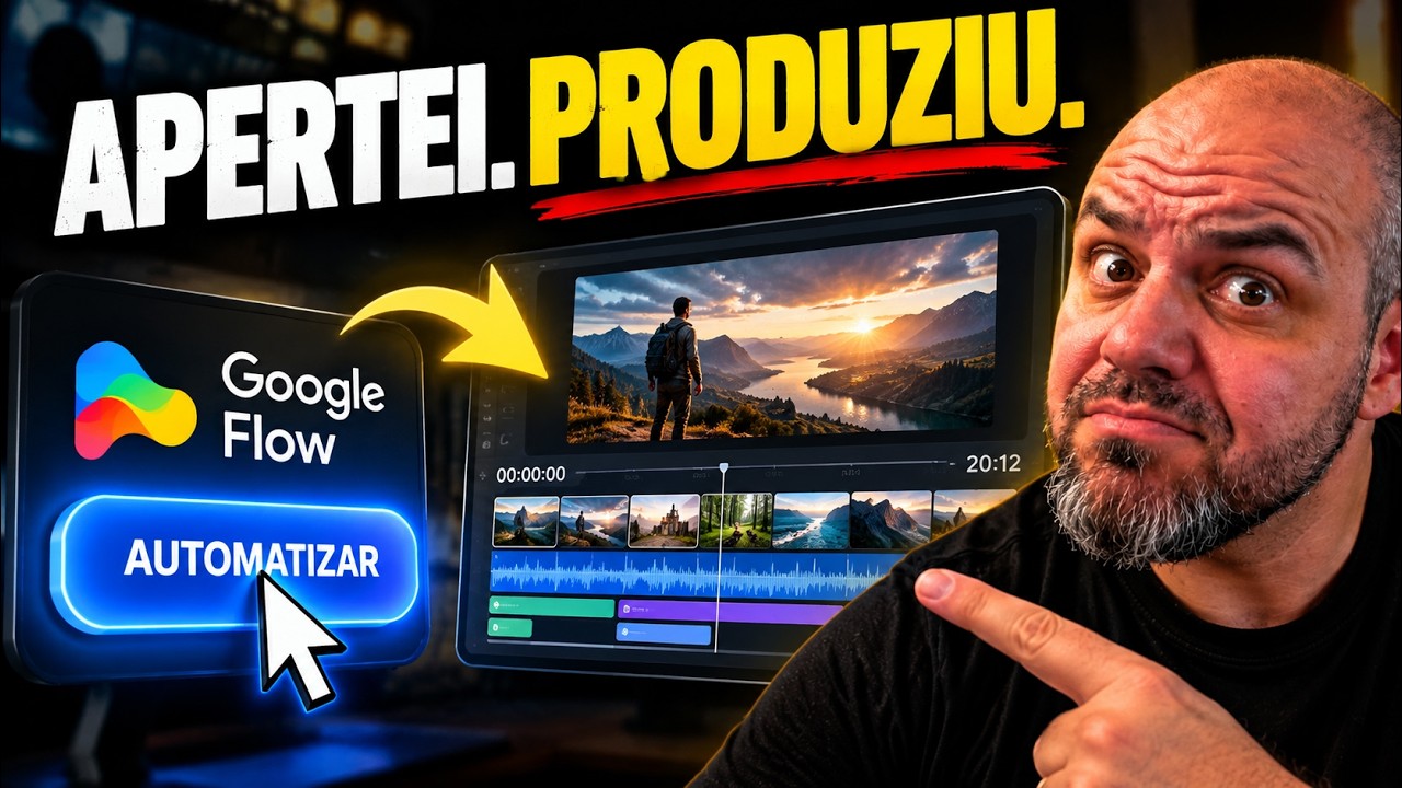 Criei uma Automação Para Produzir Vídeos Longos com Google Flow