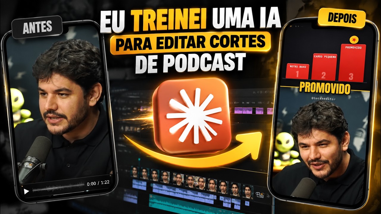 Eu Treinei uma IA para Editar Cortes de Podcast