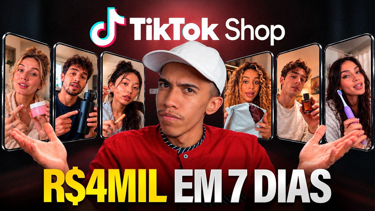 FIZ R$4.583,13 com VÍDEOS DE UGC de IA no TIKTOK SHOP | Jhonatas Silva