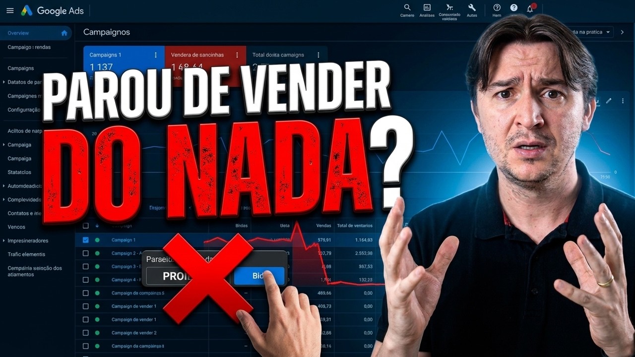 [GOOGLE ADS] COMO RECUPERAR UMA CAMPANHA QUE PAROU DE VENDER OU CAIU A PERFORMANCE DO NADA?