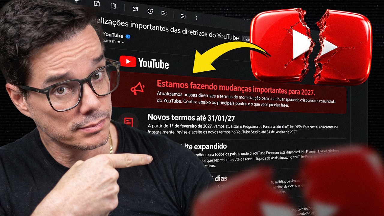 O YOUTUBE MUDOU PRA SEMPRE – FAÇA ISSO OU PERCA VIEWS