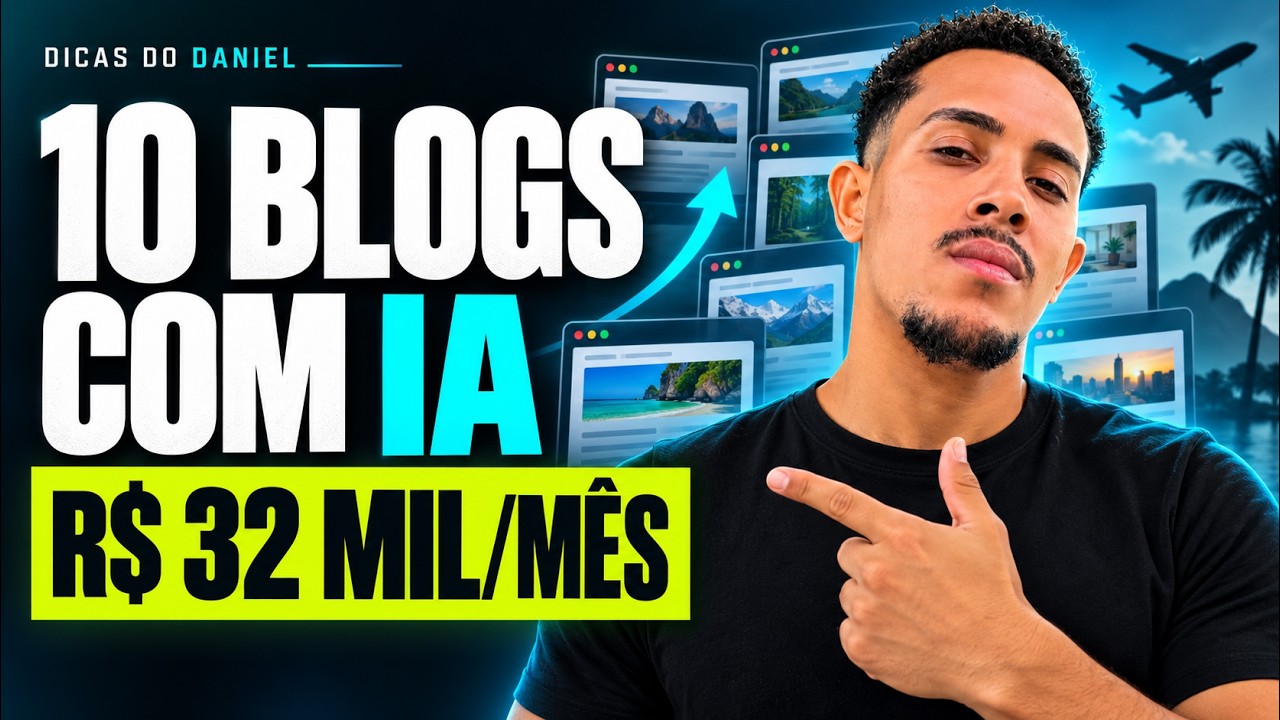 R$ 32.000 mil reais por mês Eu AUTOMATIZEI 10 blogs COM IA de maneira SIMPLES