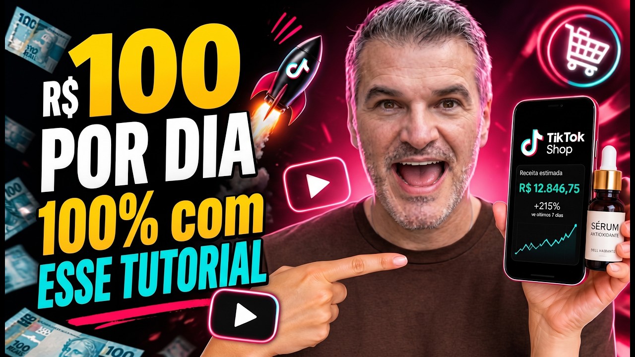 R$100 POR DIA no TikTok Shop: Tutorial Completo (100% Garantido)