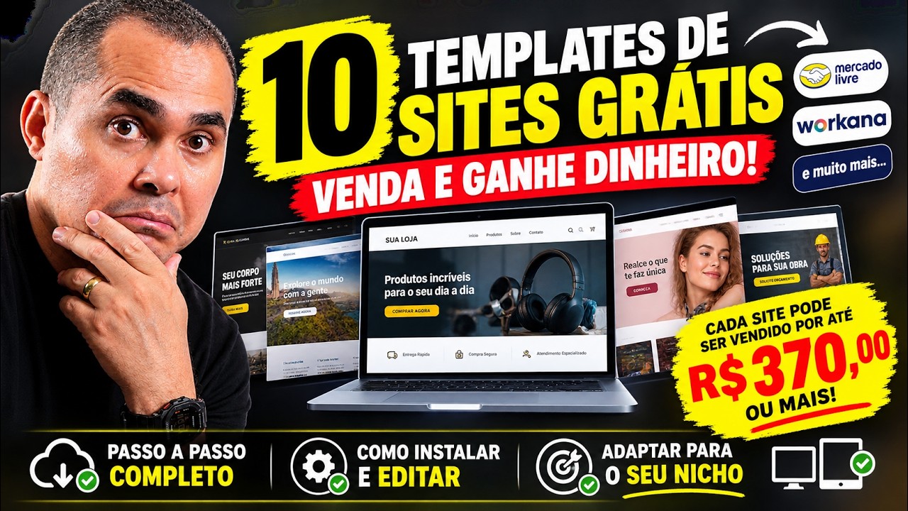 (R$300 de lucro?) Como ganhar dinheiro com sites no Mercado Livre trabalhando Home Office 1h por dia