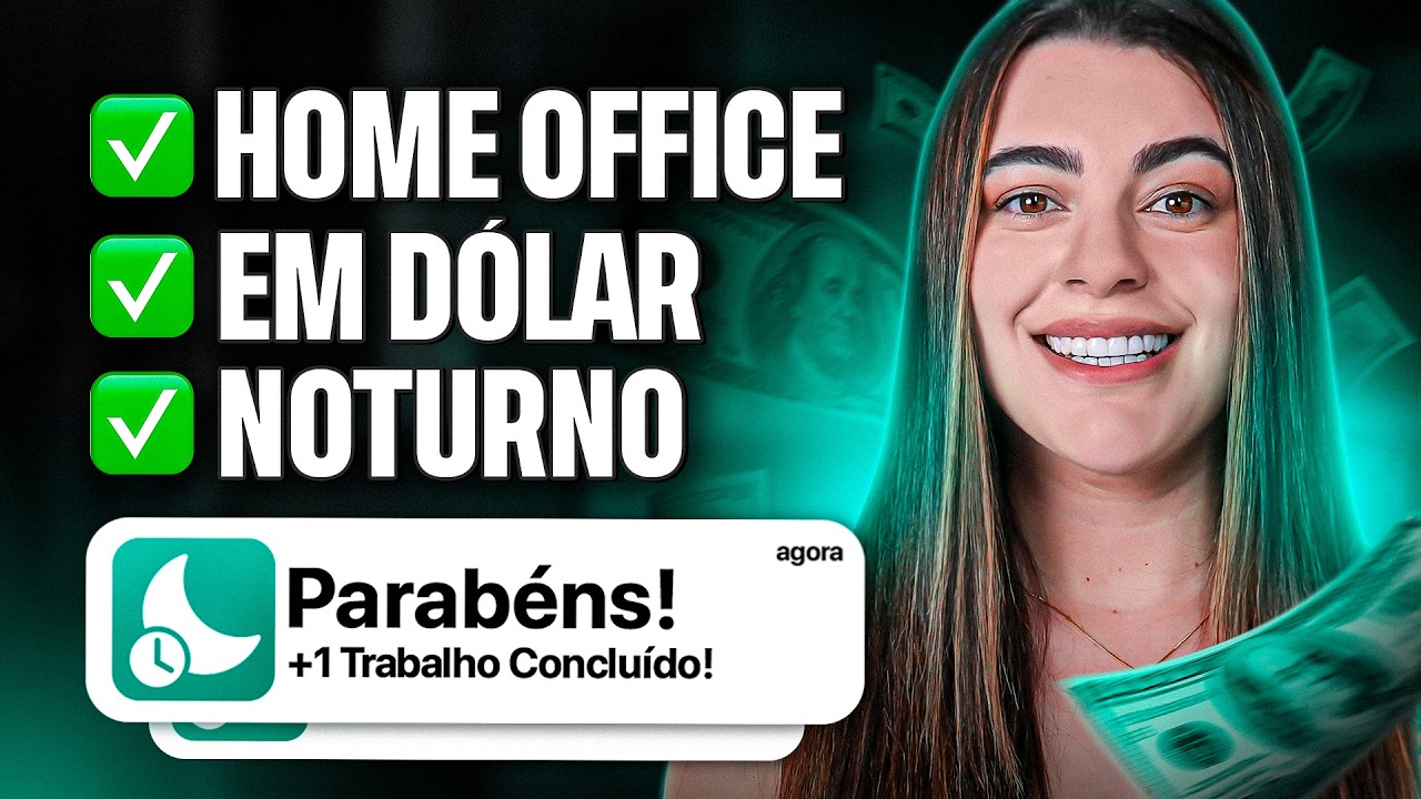RECEBI EM DÓLAR!! Home Office em DOLAR Noturno: 3 Sites GRATUITOS para Trabalhar em Casa